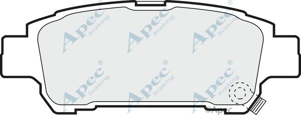 APEC BRAKING Комплект тормозных колодок, дисковый тормоз PAD1238